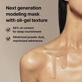 AMBER SECTION lemon shake mask application spreads evenly across skin for comfortable use.