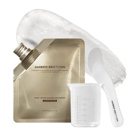 AMBER SECTION One-Step Modeling Mask Lemon Shake 5-pack packaging for premium home spa care.