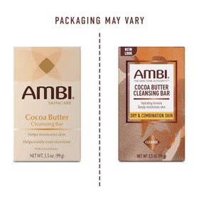 Ambi Cocoa Butter Bar closeup texture shows creamy moisturizing bar.
