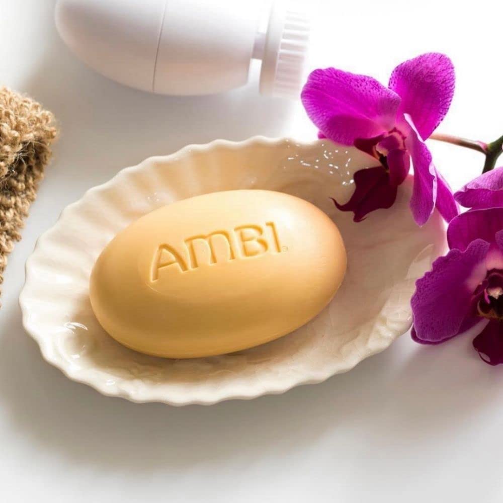 Ambi Cocoa Butter Bar daily use routine in bathroom setting.
