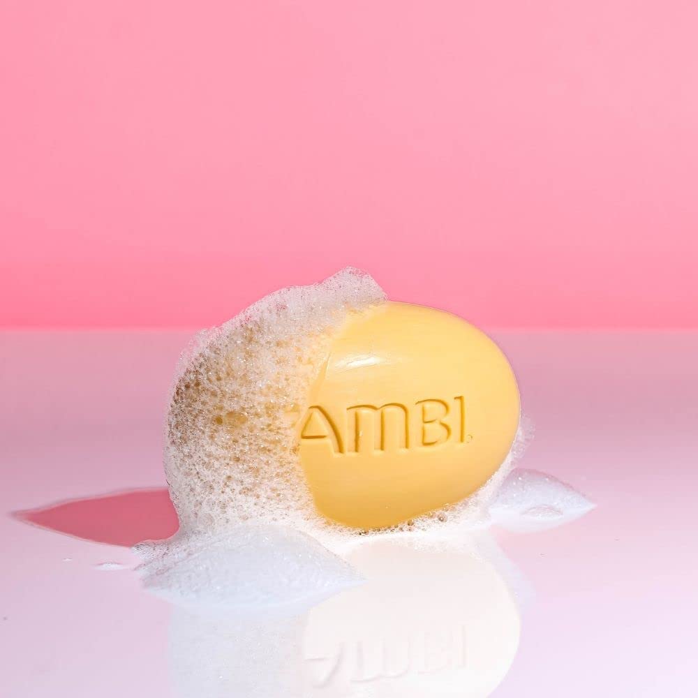 Ambi Cocoa Butter Bar product display highlighting hydration.