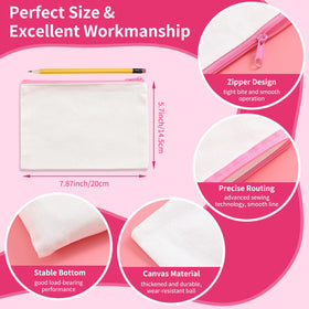 AMDAILY canvas makeup bags close-up of colorful zippers highlighting easy access to cosmetics.