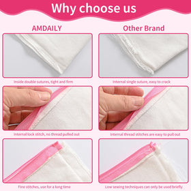 AMDAILY multi-use canvas makeup bag used as travel toiletry pouch and organizer.