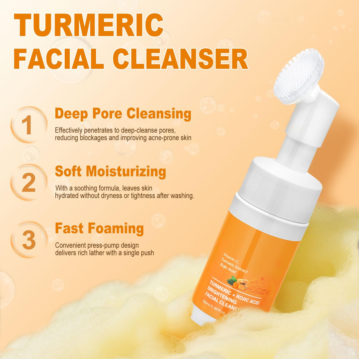 Amdele Turmeric Oil bottle for versatile hydration and glow.