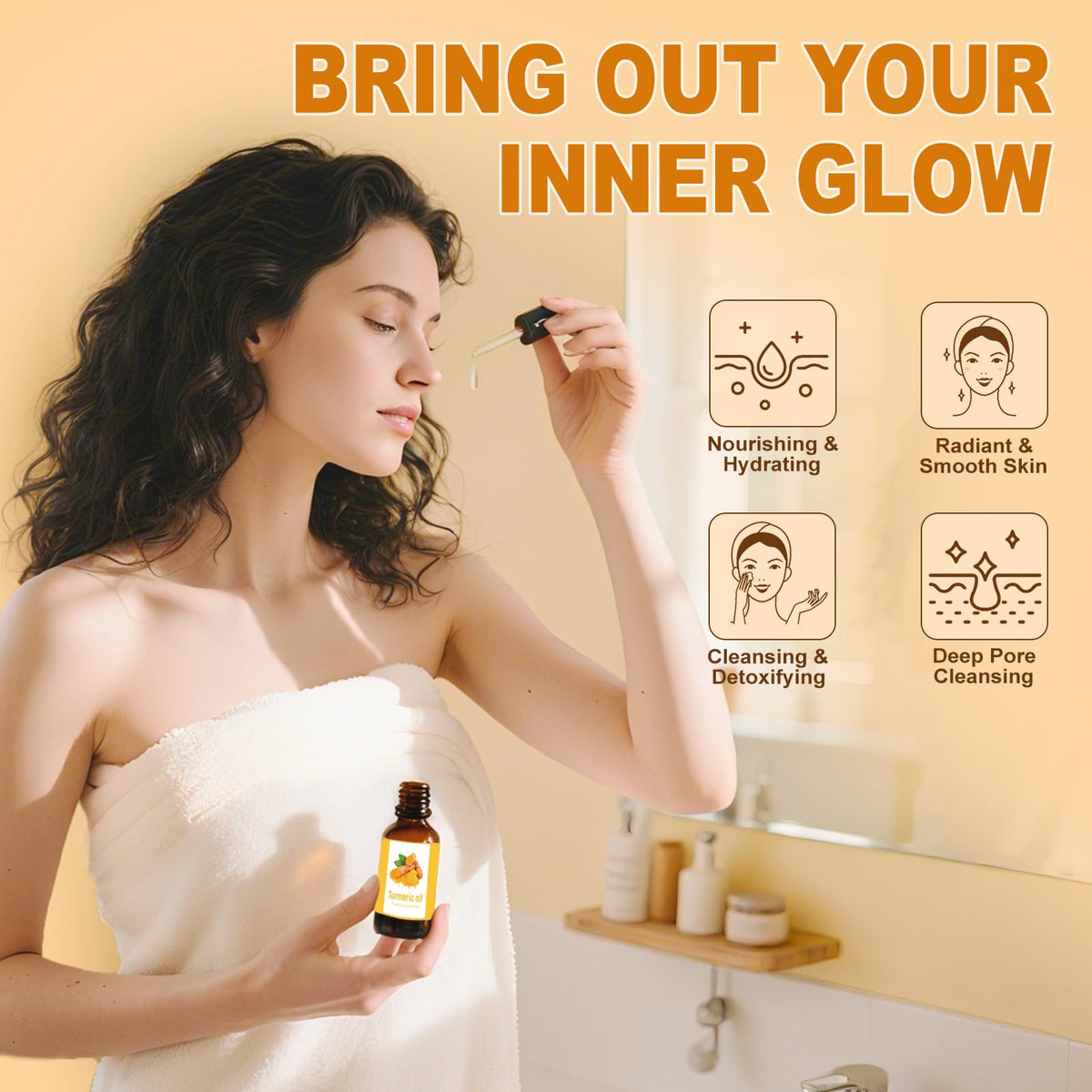 Amdele Turmeric Set packaging highlights the complete skincare bundle.