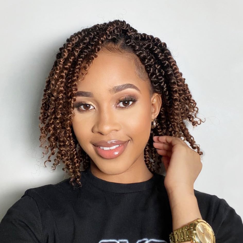 AMELI Passion Twist 8-inch crochet hair, pre-looped for quick, secure installation