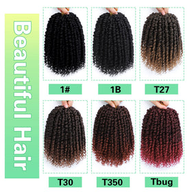 AMELI Passion Twist crochet hair 10inch length for versatile styling options.