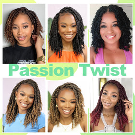 AMELI Passion Twist crochet hair 12inch length for longer looks.