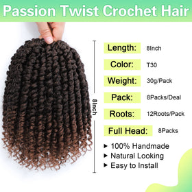 AMELI Passion Twist 8-inch, lightweight fibers for comfortable all-day wear