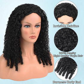 Amella half wig 3-in-1 seamless flip over for quick versatile styling