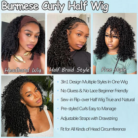 Amella Burmese curly hair range offers versatile lengths from 12 to 28 inches