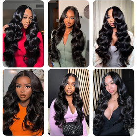 Amella no-lace U Part wig offers natural base with easy removal