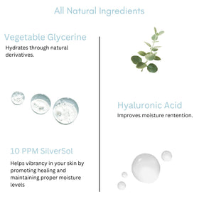 American Biotech Labs serum being gently massaged into damp skin for optimal absorption