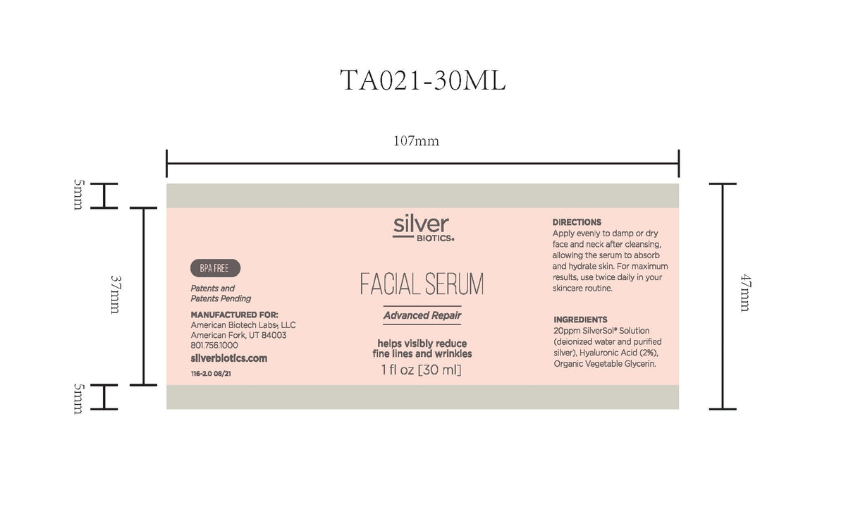 American Biotech Labs SilverBiotics on damp skin may boost absorption
