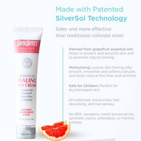 Skin application shot shows smoothing and moisturizer when massaged into dry areas