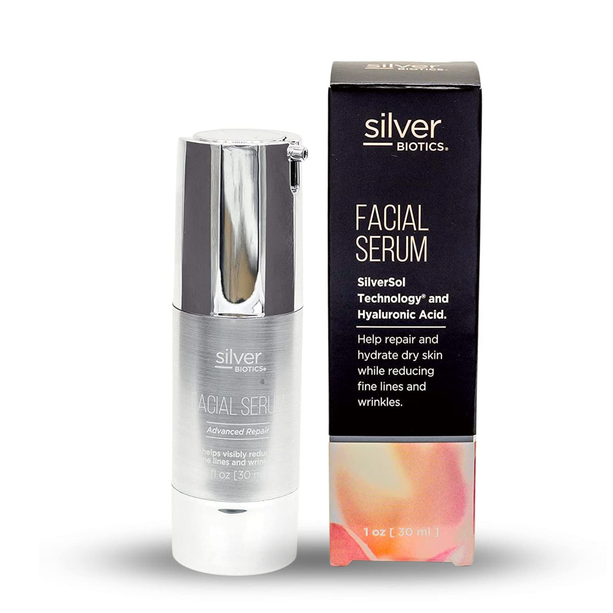American Biotech Labs SilverBiotics serum bottle for daily hydration