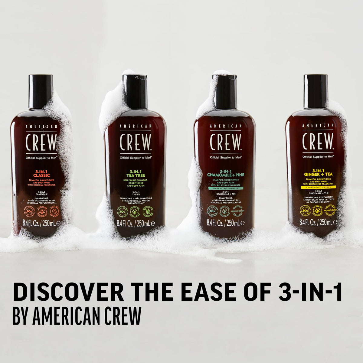 AMERICAN CREW 3-in-1 Ginger & Tea skin-soft after shower