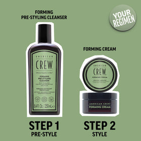 American Crew after-wash curls are defined and nourished without heaviness.