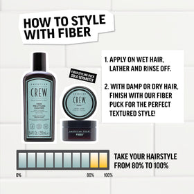 American Crew Fiber Shampoo vegan formula for men