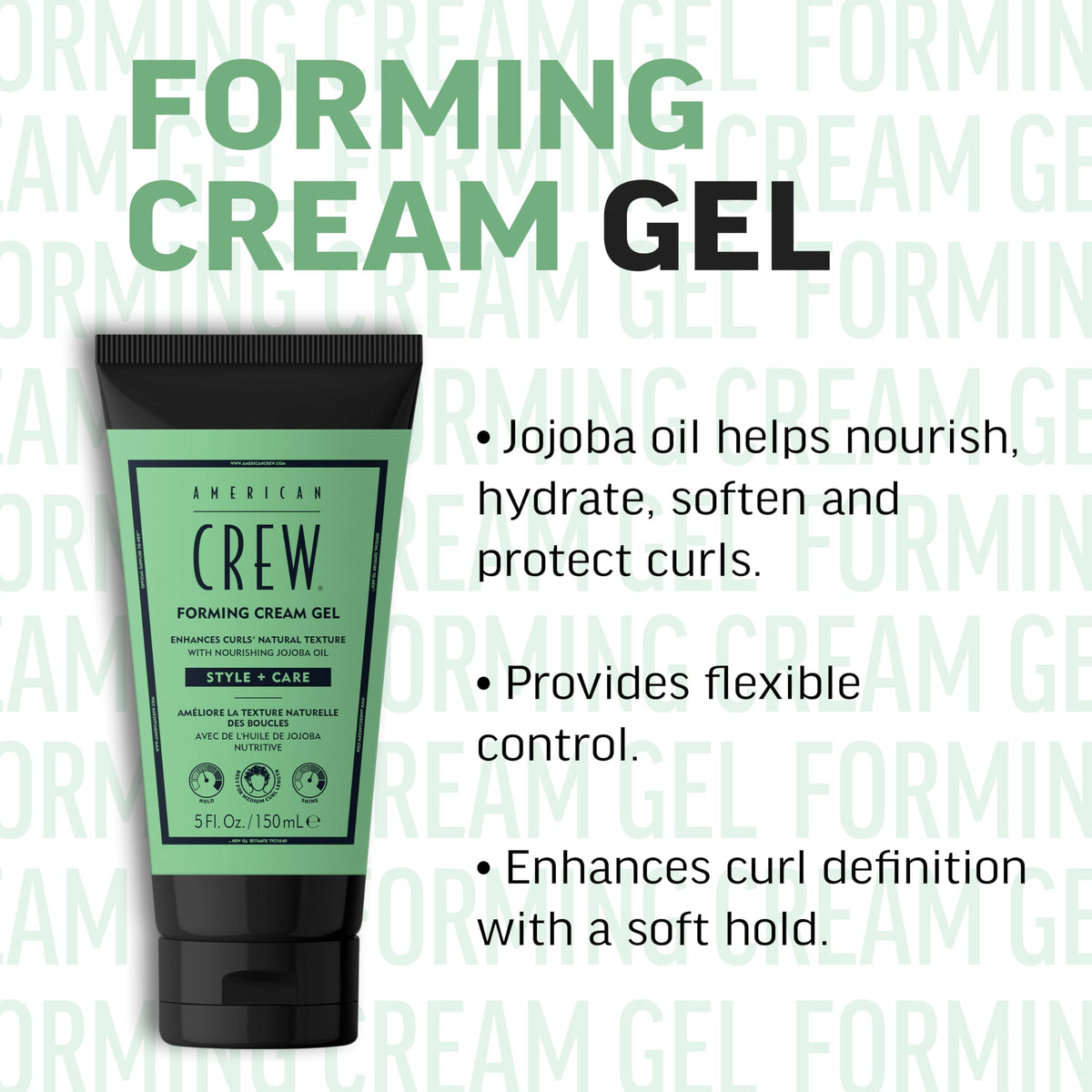 Frizz control in humid conditions with Forming Cream Gel for men