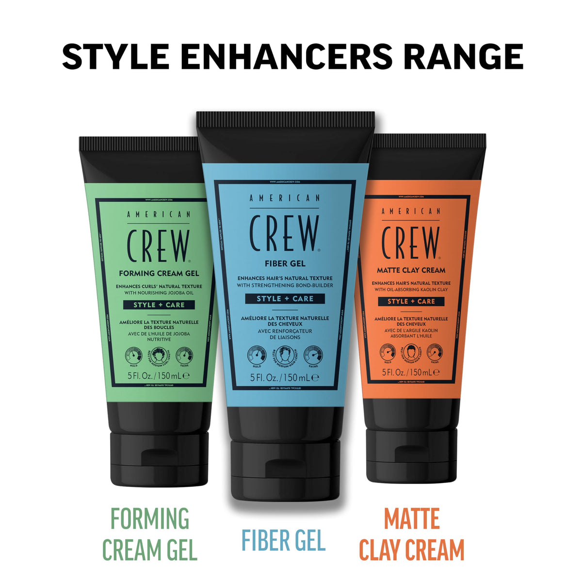 Medium hold with a polished natural look on curly or frizzy hair