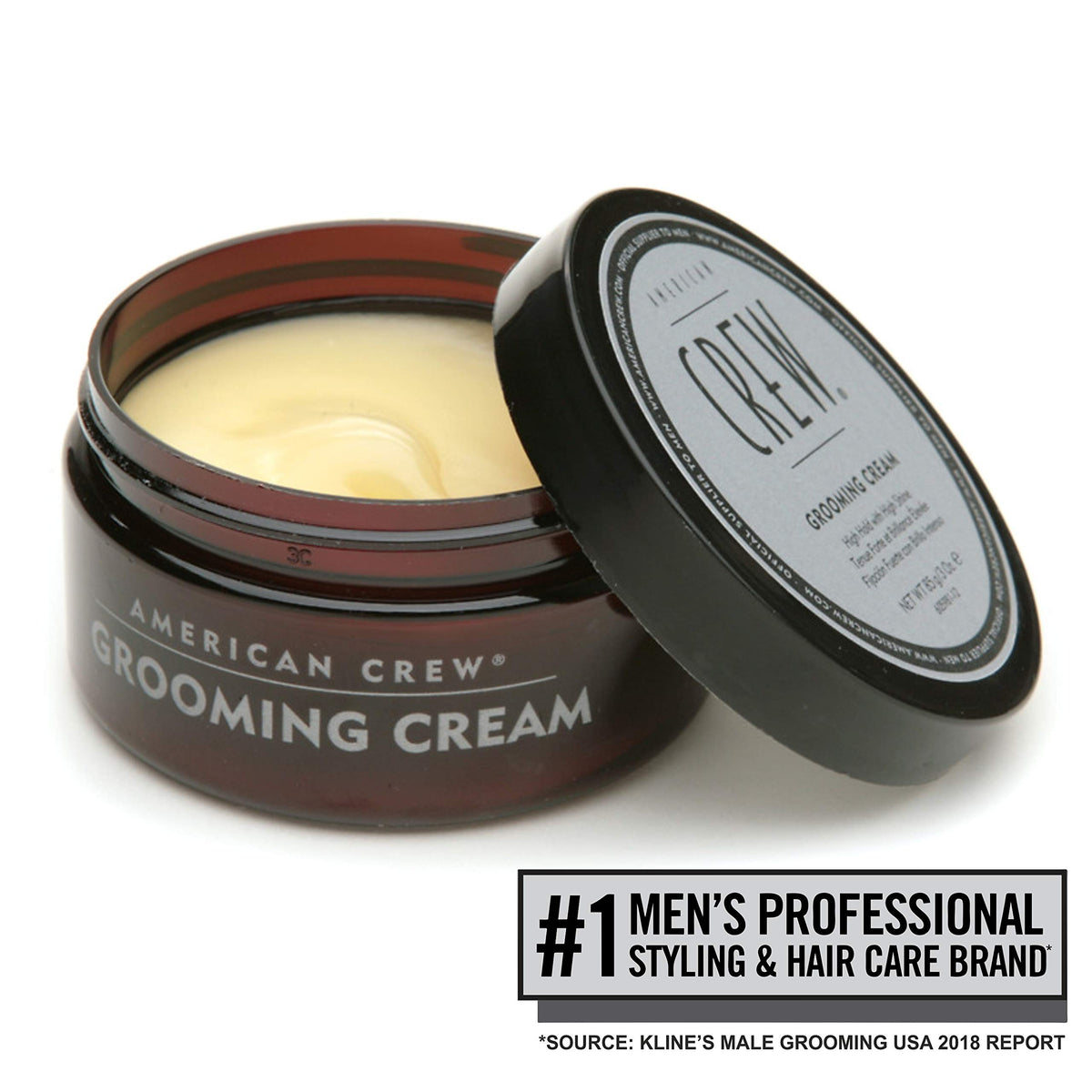 American Crew Grooming Cream tube close-up for easy styling