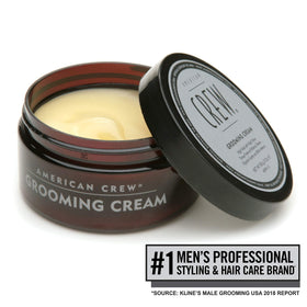 American Crew Grooming Cream tube close-up for easy styling