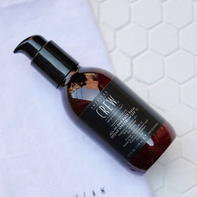 American Crew SPF 15 formula protects skin after shaving.