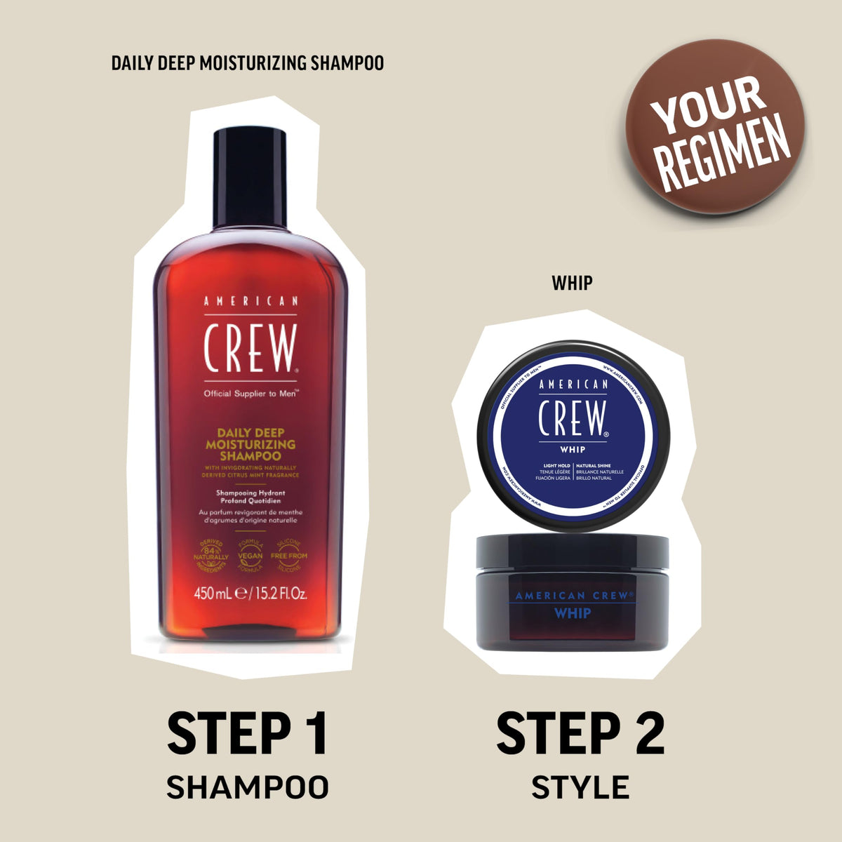 American Crew Whip leaves hair soft and moisturized after use.
