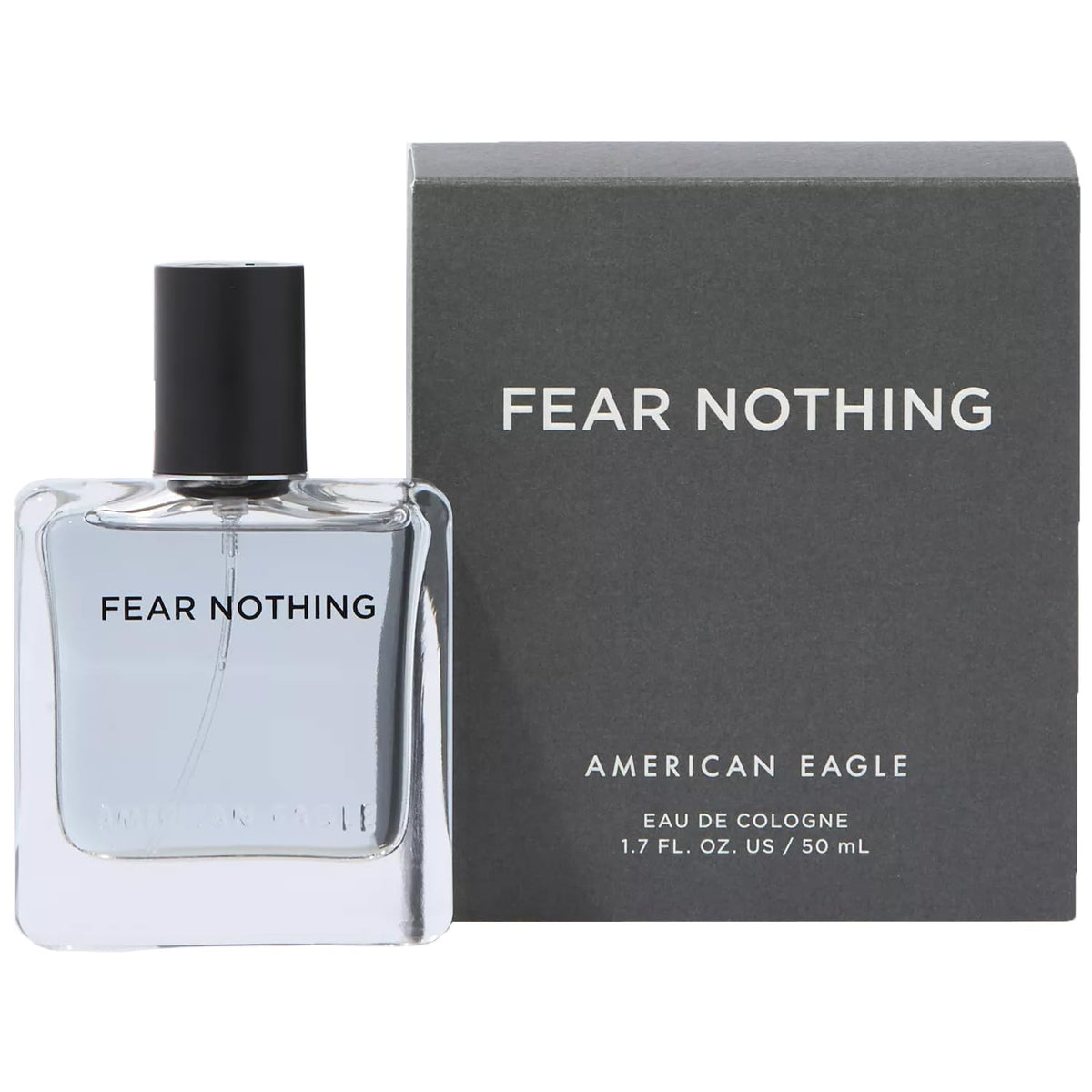 American Eagle Fear Nothing bottle cap close-up, fresh and confident aroma.