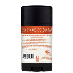 American Provenance deodorant stick close-up highlights smooth glide and gentle formula.