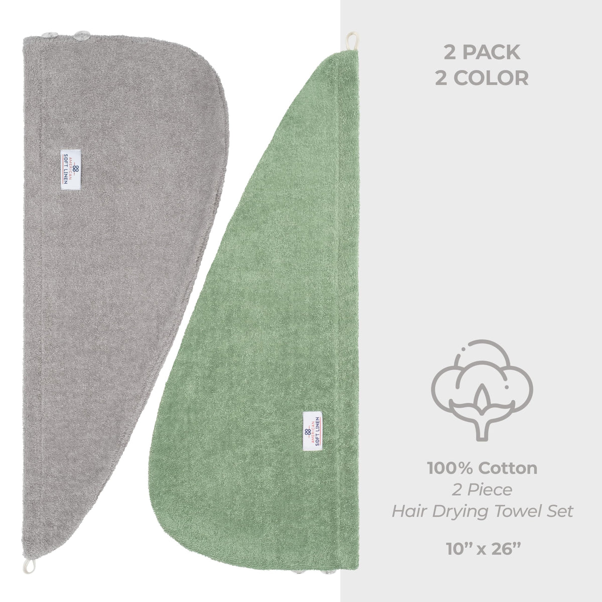 Oeko-Tex certified American Soft Linen towel ensures safe materials for daily use.