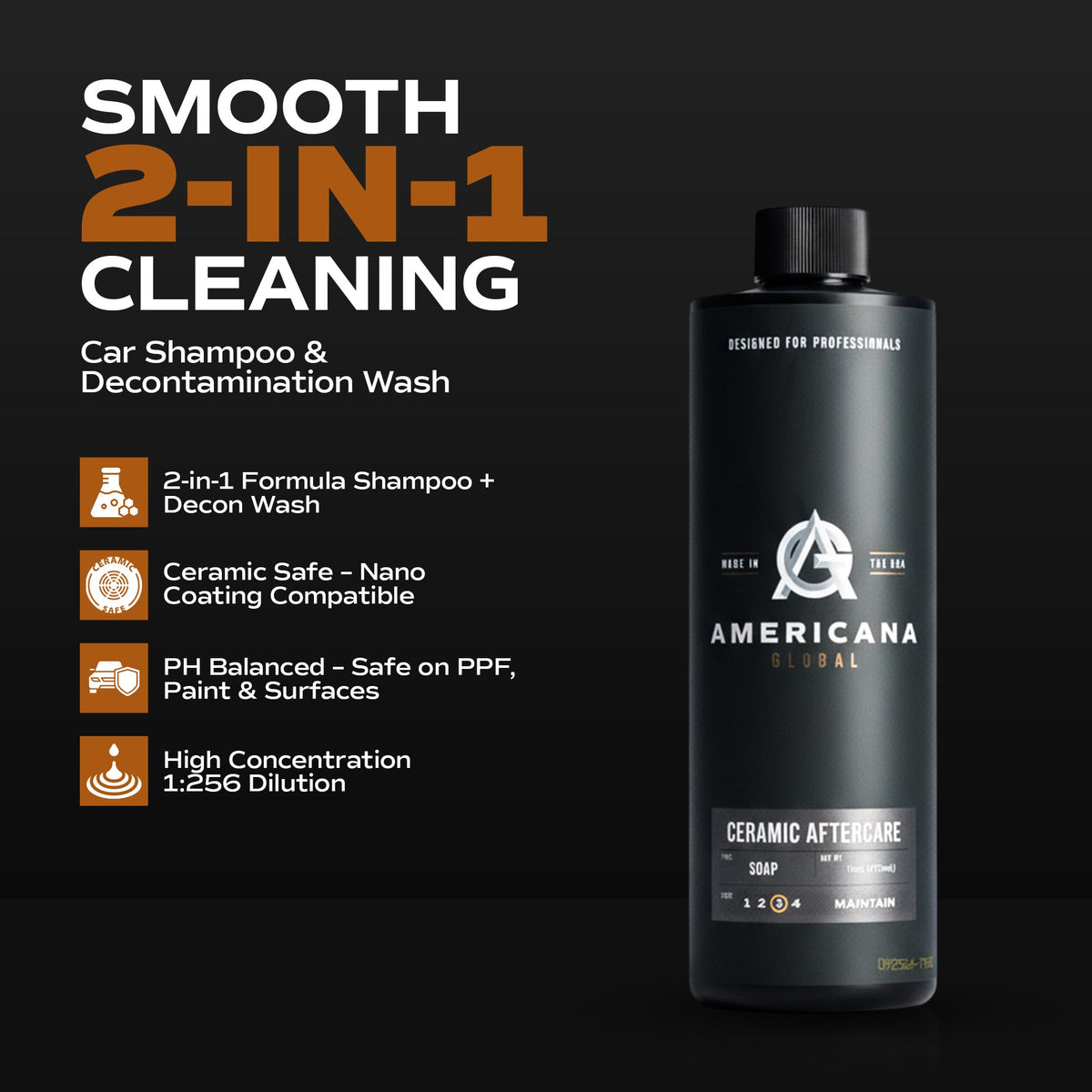 Foam action shows thick lather lifting dirt without stripping protection.