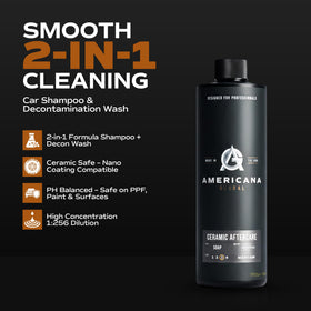 Foam action shows thick lather lifting dirt without stripping protection.