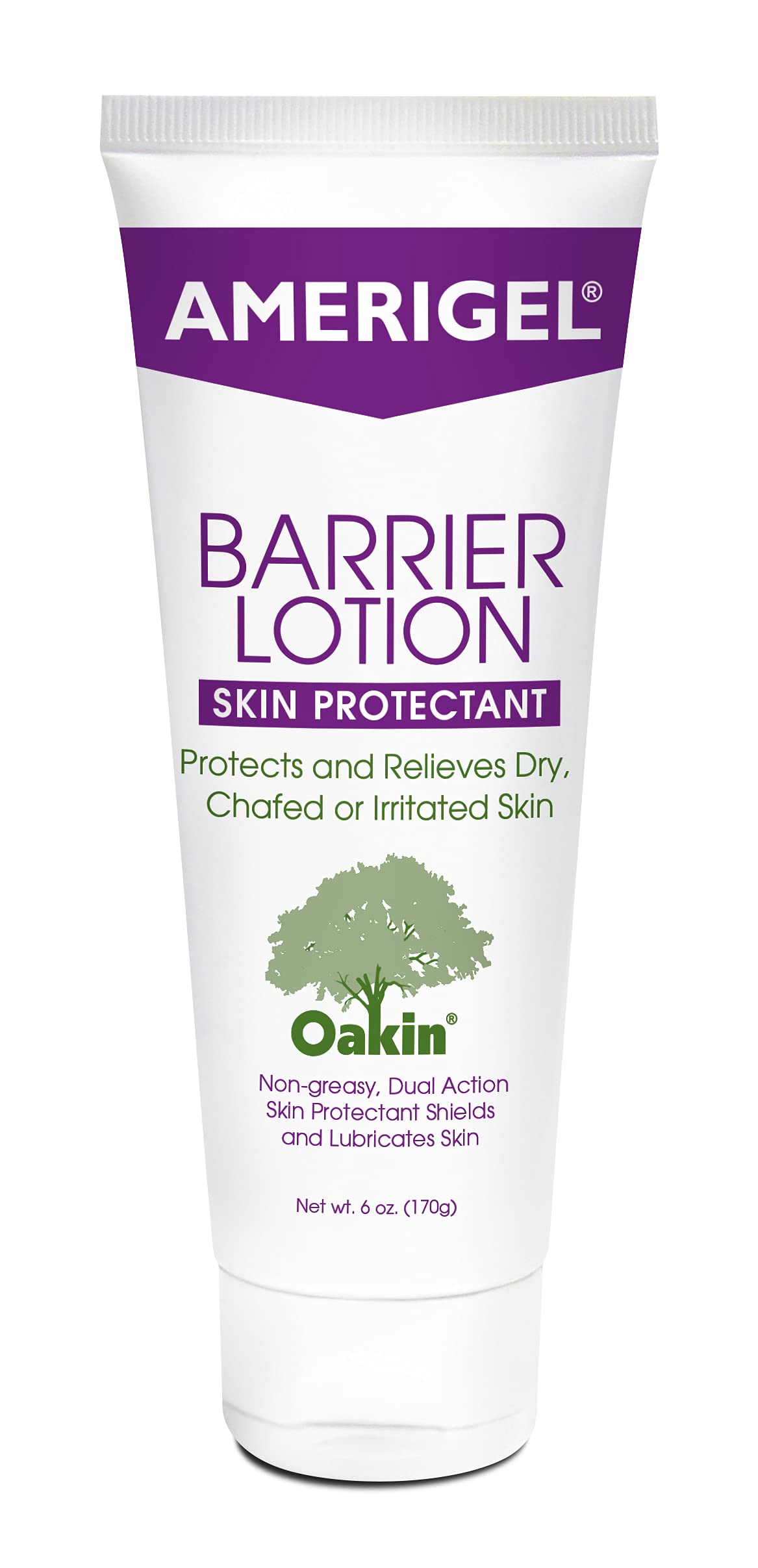 AMERIGEL Barrier Lotion 6oz jar front view protects sensitive skin from chafing