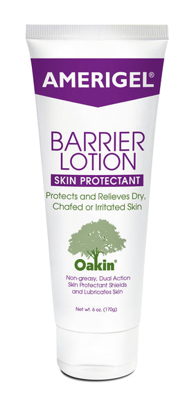 AMERIGEL Barrier Lotion 6oz jar front view protects sensitive skin from chafing