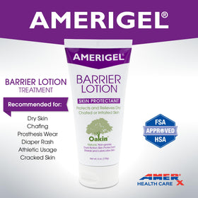 AMERIGEL Barrier Lotion application on skin demonstrates smooth, fast-drying coverage