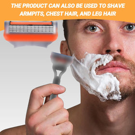 Amerzam smooth glide across skin during a comfortable shave.