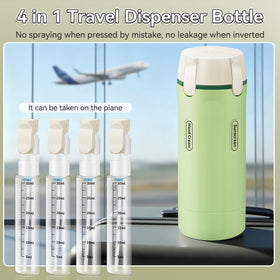 Amiarc reusable travel dispenser promotes sustainability while staying ready for use.
