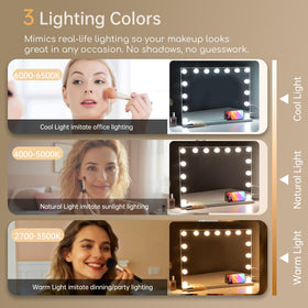Amifiy dimmable LED lights offer warm to natural tones for color accuracy.