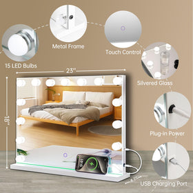 Amifiy lighting modes provide warm, cool, and natural options for versatile looks.