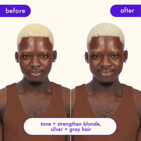Amika bust your brass cool blonde ingredients quinoa nourish hydrated hair.
