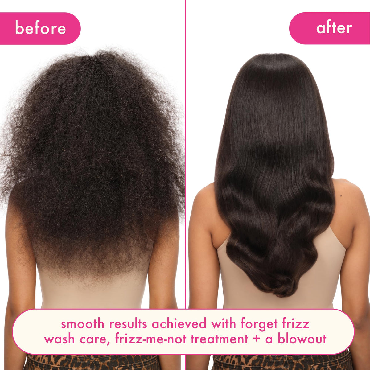 Amika Forget Frizz humidity shield graphic signals extended protection