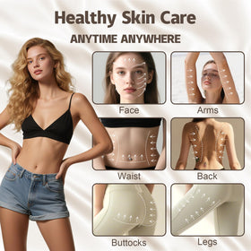 Amilibeauty 9-in-1 massage-heads view shows interchangeable heads for personalized at-home treatments.