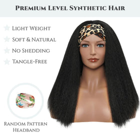 Aminow glueless headband wig with ice-silk band for comfortable all-day wear.