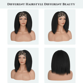 Aminow headband wig enables natural hairline styling and versatile looks