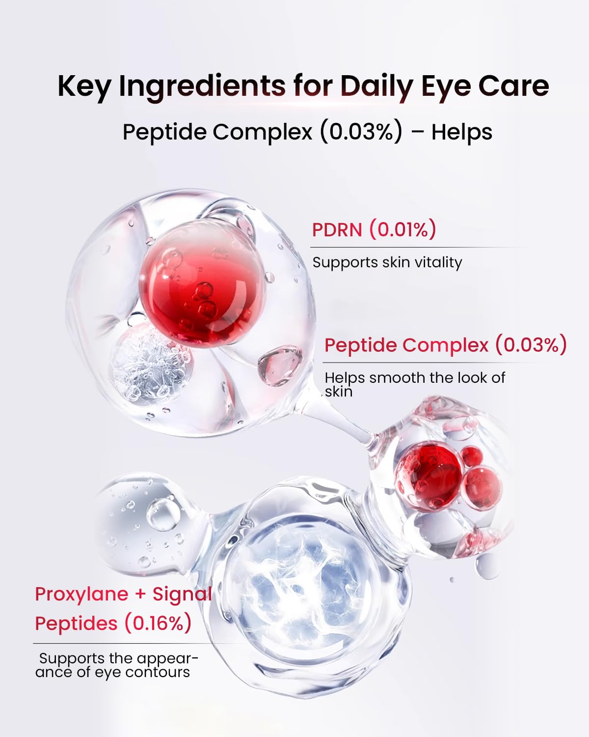 AMIRO Hyaluronic acid and Vitamin B5 hydrate delicate under-eye skin