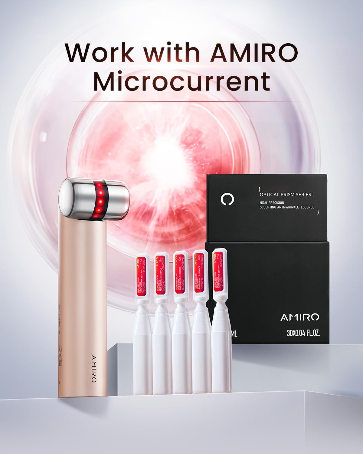 AMIRO PDRN Serum single-use ampoules ensure freshness and stability.