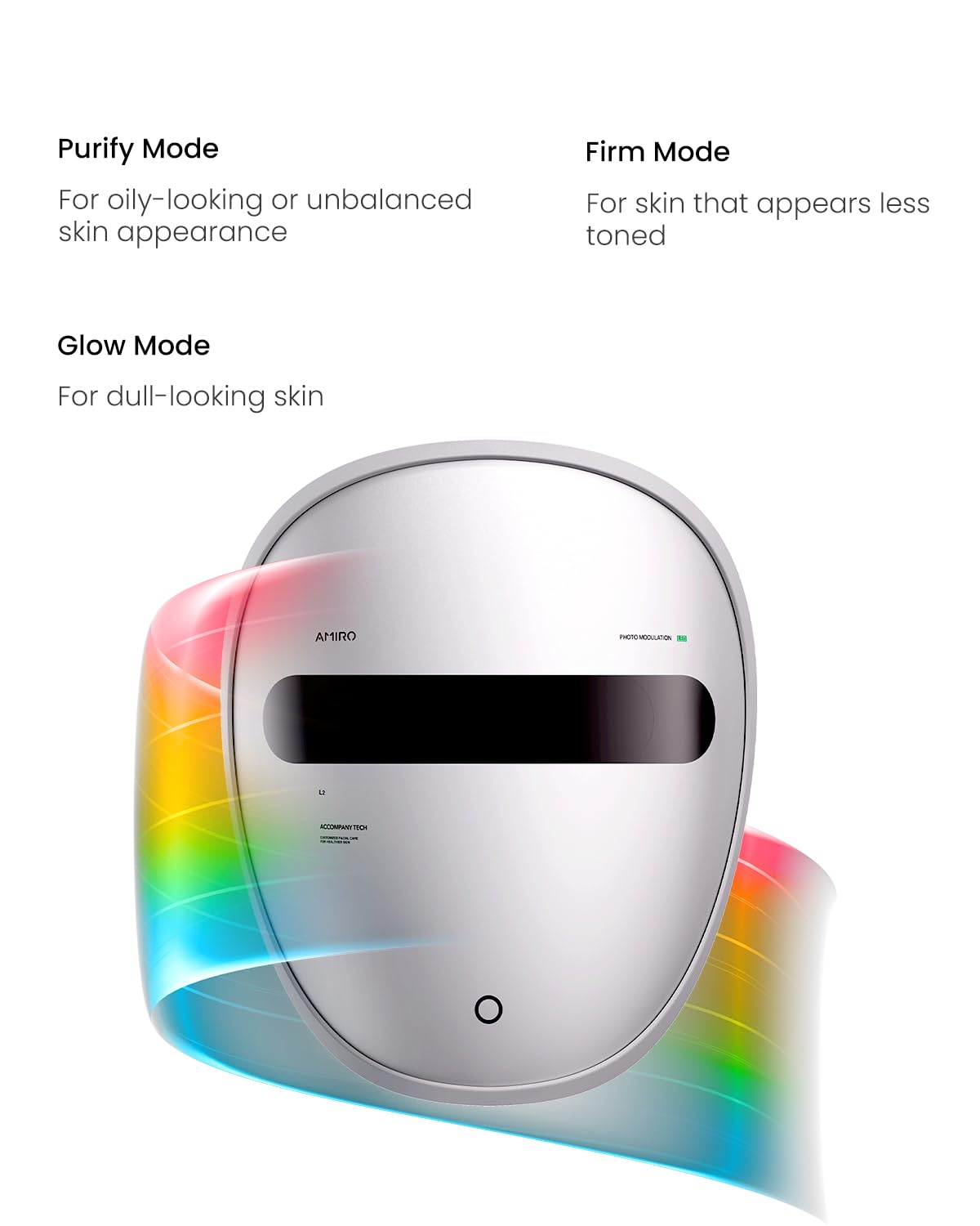 AMIRO Spectra with smart memory display enables easy hands-free sessions.