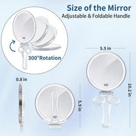 AMISCE compact design supports versatile placement in vanity or travel setups.